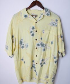 پیراهن هاوایی طرح گل آبی مدل 61665