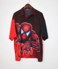 پیراهن هاوایی طرح مرد عنکبوتی مدل 62043