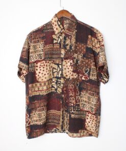 پیراهن هاوایی طرح دار مدل 62186